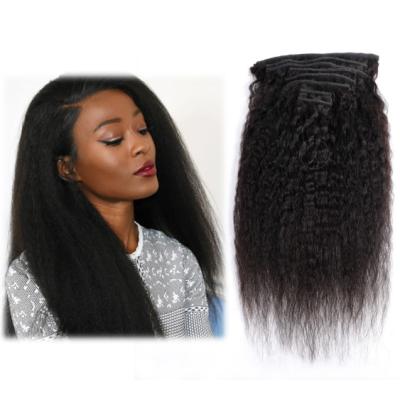 China Clean Seller Soft Fast Shipping Dropshipping Brazilian Virgin Remy Kinky Straight Curly Yaki Natural Clip In Hair Bundles Extensions for sale