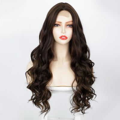 China Hot Selling Body Wave Body Wave Running Lace Front Synthetic Wigs Heat Resistant Color Synthetic Wigs 6/30/8D# for sale