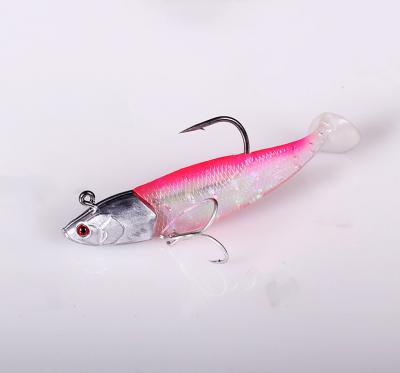 China 35/40/50 g Jig Head With Treble Hook Soft Worm Fishing Lure Minnow T Tails And Hooks Building Bait Slow Pitch Weihailiansen for sale