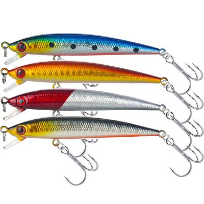 China 6g 90mm Fishing Lure Minnow Bait With Treble Hook Water Flight Pencil Casting Sinking Lure Bait PESCA Weihailiansen for sale