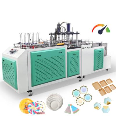 China Hotels Hotels Full Automatic Paper Plate Making Machine Disposable 8kw Paper Plates Making Small Machine double work Station Hydraulic for sale