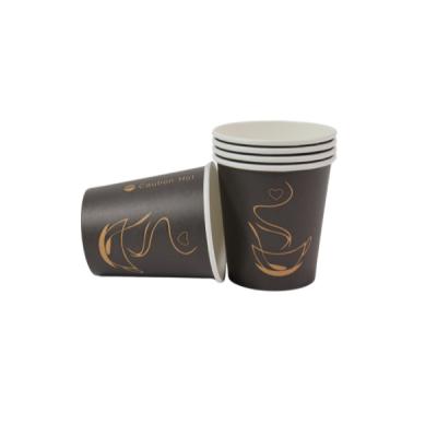 China Disposable Disposable JIANI Wholesale Printing 8oz 12oz 16oz Single Wall Disposable Paper Cups Customized Hot Coffee Paper Cup for sale