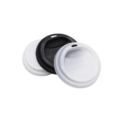 China Non Spill Non Spill JIANI White/ Black 90 Caliber Disposable PP Multi-functional Plastic Easy To Pull Split Cover New Milk Tea Cup Lids for sale