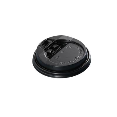 China Non Spill Non Spill JIANI Disposable Re-closable Plastic Flip Top Cap for Paper Cup PLA Biodegradable Coffee Hot Drink Lid for sale