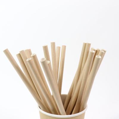 China Disposable Disposable JIANI High Quality Manufacturer Wholesale Disposable Biodegradable Eco-Friendly Kraft Paper Drinking Straws for sale