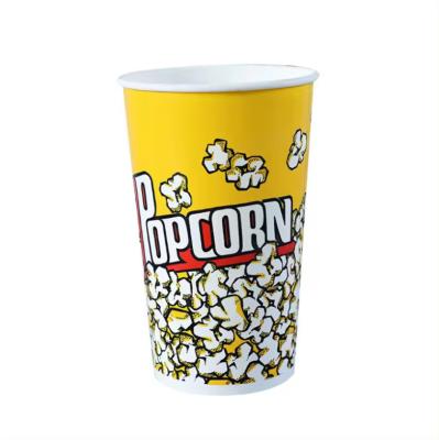 China Disposable Disposable JIANI Disposable Custom Logo Printed Paper Cup Food Fried Chicken Popcorn Bucket For Popcorn Packing for sale