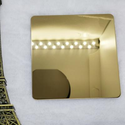 China Decoration Construction Zr-Brass Mirror Stainless Steel Sheet PVD Plating Titanium Technology for sale