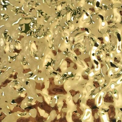 China 316 201 Inox Flat 3D Interior Decor SUS 304 Embossing Color Stainless Steel Gold Sheets For Ceilling Decoration Wall Panel Metal Sheets for sale