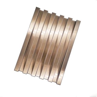 China Modern Continuous U-Shaped Bending Stainless Steel Tile Decorative Junction Panel for sale