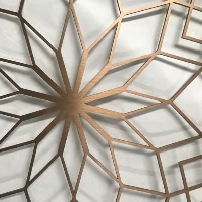 China Europe Rose Gold Color Stainless Steel Decorative Screen Partition Metal Hardware for sale