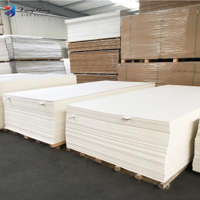 China White Concrete Advertising PVC Foam Sheet 9mm Solid PVC Foam Board for sale