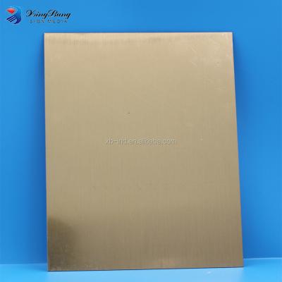 China Indoor / Outdoor Gold / Black ABS Double Color Sheet Laser Engraving Laminate Plastic Sheet for sale