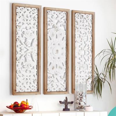 China XIAOAIKA MDF Shabby Chic Wall Panel Wall Hanging Slab Wall Decoration Wooden Panel for Corridor Office Living Room Bedroom for sale