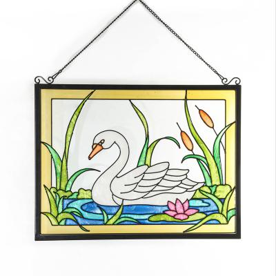 China Minimalist Home Decoration Wall Hanging Glass Paintings For Home Decor Wall Painting Stained for sale