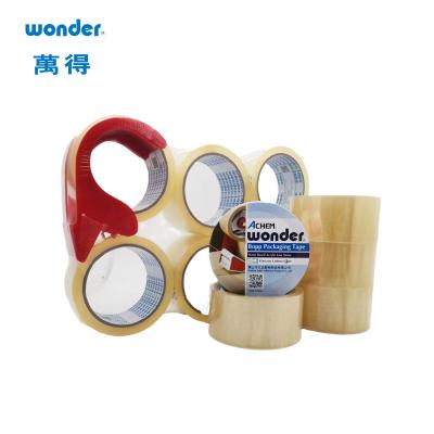 China Easy Handling BOPP Packaging Tape 48mm Width Brown Transparent for sale