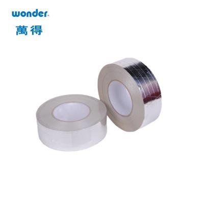 China Bopp Heat Resistant Aluminum Foil Tape  Roll 48mm Width  Packaging for sale