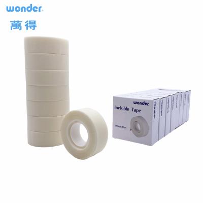 China Wonder S25A2 Invisible Water Based Acrylic Adhesive BOPP Stationery Tape for sale