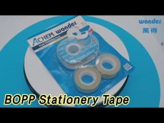 Super Clear BOPP Stationery Tape Easy Tear For Carton Packing