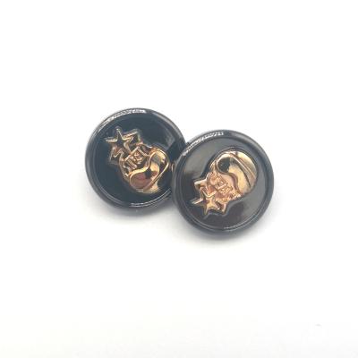 China High quality nickel free jeans sling logo metal round leg engraved button buttons for shirts for sale