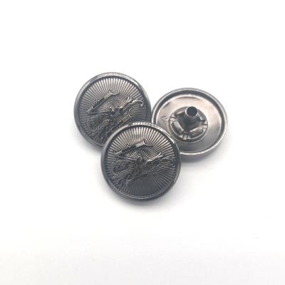 China High quality nickel free jeans sling logo metal round leg engraved button buttons for shirts for sale