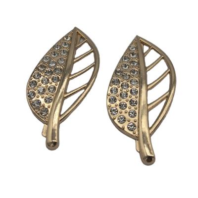 China Shoe Design Leaf Shape Buckle Customized Shoe Decorative Metal The New Buckle Hooks Accessories Components Trims for sale