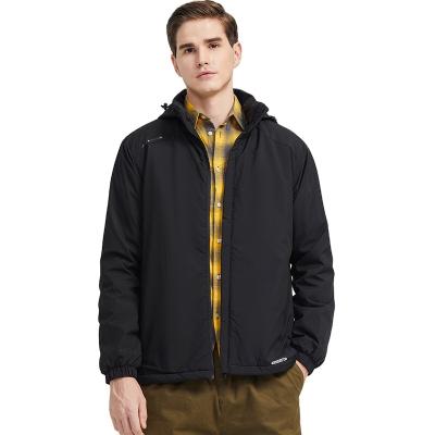 China Autumn and winter waterproof wholesale plaid down hooded men's casual jacket and coats for sale