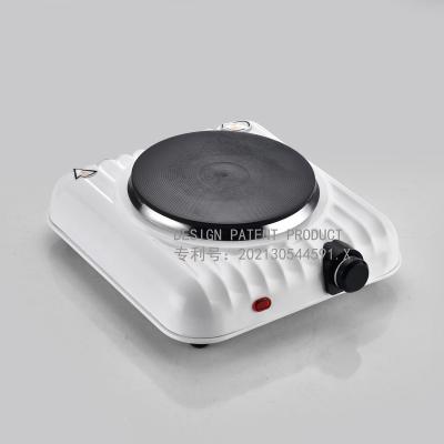 China New Design Patent Household 2022 Electric Single Burner Cooking Hot Plate Feet 1000W Solid Electric Stove Thermostat Antiskid Control for sale