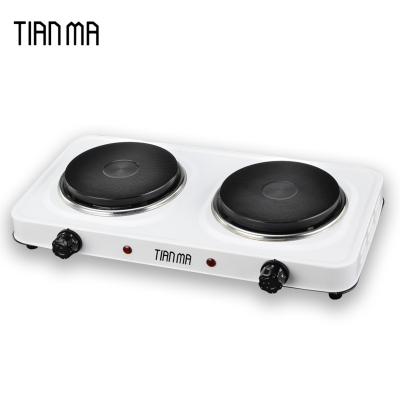 China Car Electric Stove Solid Metal 2000w Customized China Logo Plug Power Pin Hot Plate Steel Surface Packing for sale