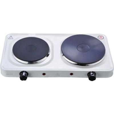 China 2 Burner Non-Stick Electric Hot Plate With Solid Heating Element 2500W for sale