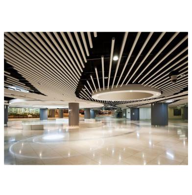 中国 Artistic Ceilings Metal Ceiling Extruded Tubular Baffle Ceiling For Shopping Mall 販売のため