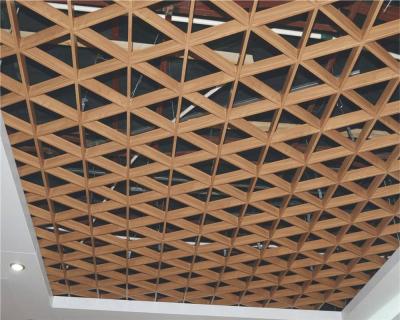 China Artistic Ceilings Indoor Triangle Suspended Aluminum Metal Ceiling Grid.for Designer for sale