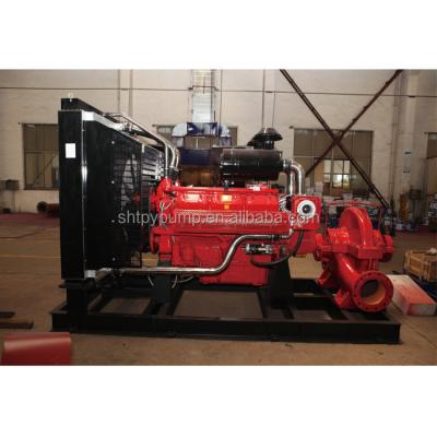 China Used FIRE Factory Supply Diesel Engine Double Suction Fire Fighting Pump Pump for sale