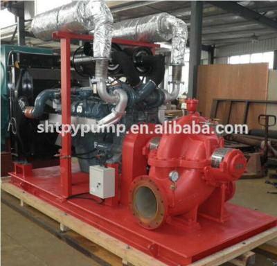 China Automotive Industry Underwriters Laboratories / FM Fire Fighting System Diesel Engine Double Suction Fire Pump for sale