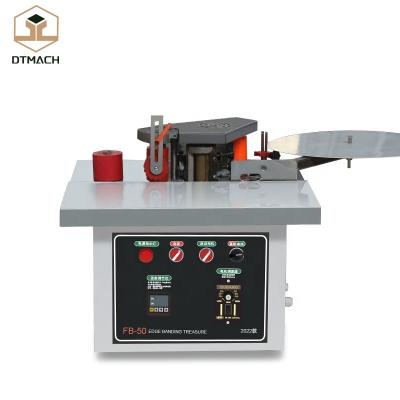 China pvc edge banding machine for woodworking furniture cabinet edgebander mini small portable edge bander machine for sale