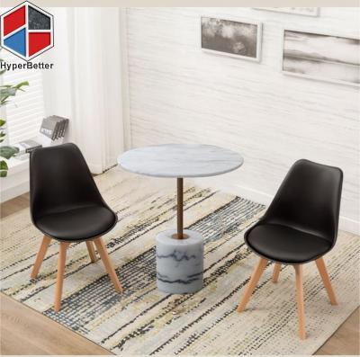 China (size)adjustable modern white marble top dining table and chairs sale for sale