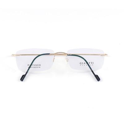 China Titanium Optical Glass Monocle Frames And Rimless Spectacle Frames Eyewear Frames JB0010 Prescription Glasses For Women Men for sale