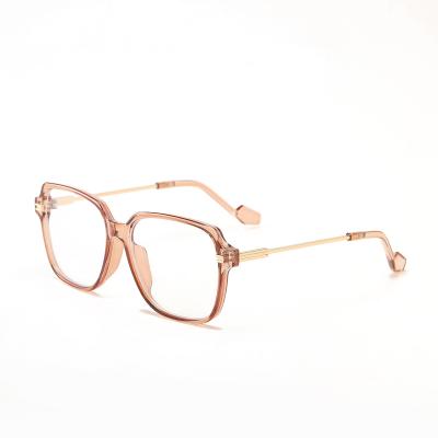 China High Fashion B321 Tortoiseshell Glass Frame Anti Glass Women's Light Square Blue Light Frame Optical Frames Big Large for sale