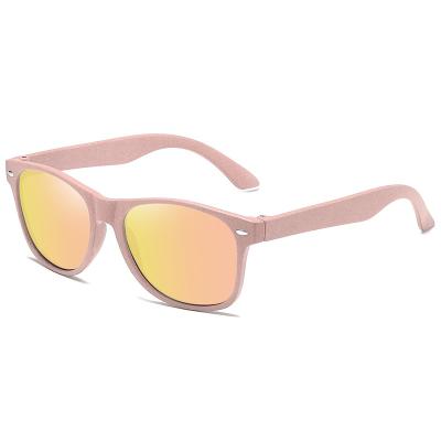 China UV400& 2022 Hot Sale WZYX7061 Straw Frame Shades Women Sunglass Polarized Personality UV400 Unisex Sunglasses Wheat WZYX7061 for sale