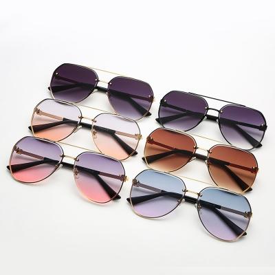 China Fashion Sunglasses CF58140C Manufacturing Custom Fashion Shooting Metal Gold Colored Sunglasses For Unisex for sale