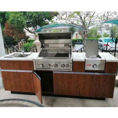 China Metal Stainless Steel BBQ Sideboards China Stain Metal Barbecue Sideboards Stainless Steel N Hood for sale