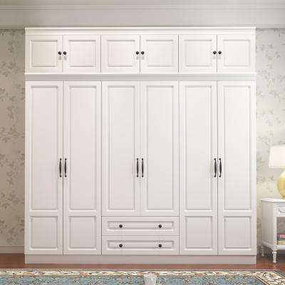 China Modern Affordable Luxury Used Hinged Mirrored Closet Doors Cabinet Wardrobe for sale