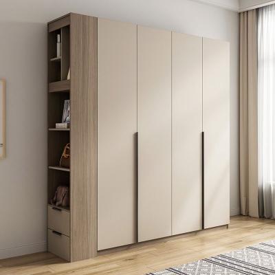 China China Factory Direct Selling Modern Almirah Modern Designs Cane Wardrobe Wooden Cabinet for sale