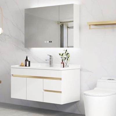 China Newest Fashion Water Proof Modern Bathroom Vanity Cabinet Dressing Table Mirror Cabinets for sale