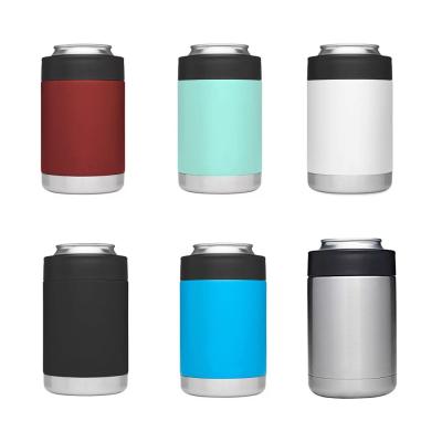 China Slim Wall Stainless Steel Beer Can Viable Cooler Double Insulated Vacuum To Keep Cold 4-in-1 12oz/14oz/16oz for sale