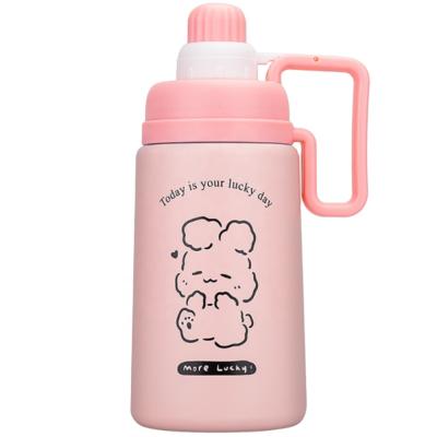 China Custom Vacuum Insulated Water Flask Kids Business Vacuum Insulated School Water Bottle Hot And Cold Cut Children for sale