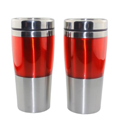 China Cheap Sustainable Car Stainless Steel Double Wall Car Business Gift Custom Promotion Travel Mug for sale