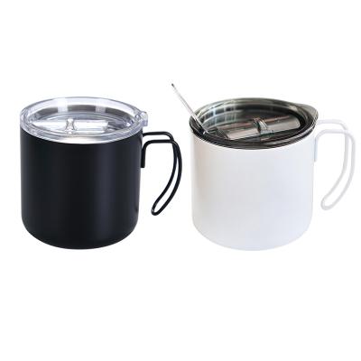 China Wholesale PORTABLE Stainless Steel Camper Mug With Lid Coffee Mug Reusable Travel Mug Leak Proof Double Wall for sale