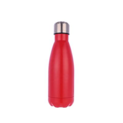 China Wholesale Cheapest Viable Stainless Steel BPA Free Single Wall Water Bottle With Straw Gym Bottle 17oz Cola Shape for sale