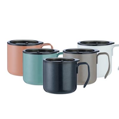 China Amazon PORTABLE hot sale camping mug provide custom sublimation mug with stainless steel rim maker for sale