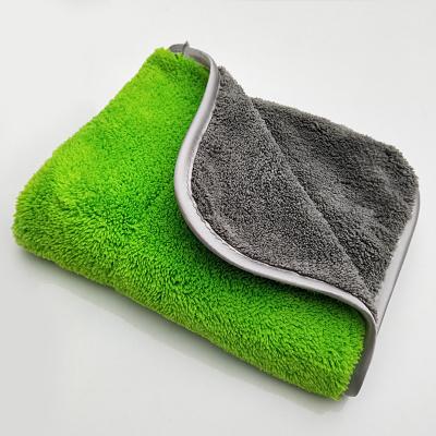 China BONNO 45*38cm QUICK DRY High Density Coral Fleece Thickened Absorbent Car Cleaning Towel Car Wash Towel For Car for sale